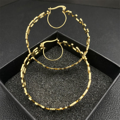 Personalized Letter Circle Earrings – Custom Word Earrings, Minimalist Empowerment Jewelry