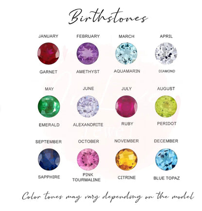 Personalized Family Birthstone Ring – Dainty Mother Ring, Custom Silver Birthstone,  Order Family Mother 925K Silver Dainty Ring