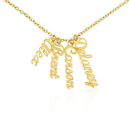 Vertical Name Necklace – Personalized Cursive Necklace, Minimalist, Statement,  Empowerment Jewelry